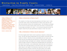Tablet Screenshot of distinctioninfamilycourts.org